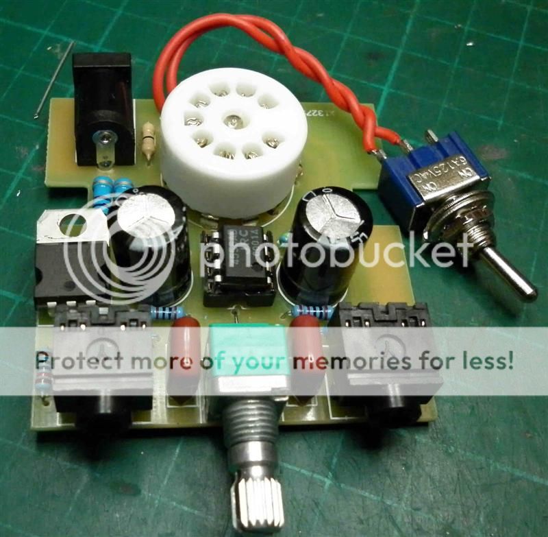 DIY 12AU7 tube VALVE Cmoy Stereo HiFi Headphone amplifier KIT